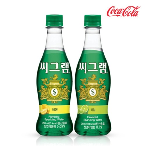 코카콜라 씨그램 플레인/레몬/라임 350ml 24펫